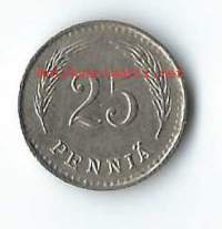 25  penniä  1940 Ni