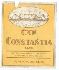 Cap Constantia   - viinietiketti,  viinaetiketti