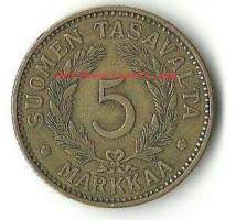 5 markkaa  1933