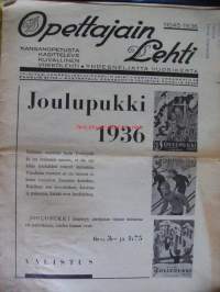 Opettajain Lehti 1936 nr 45 / kansanopetusta käsittelevä kuvallinen viikkolehti