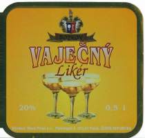 Vajecny - viinaetiketti