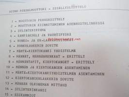 Fiat huoltomateriaalia; Fiat Ritmo-Diesel moottorin teknisiä tietoja ja huolto-ohjeita, Fiat 127 teknisiä tietoja, työkalutietoja ym. kansiossa