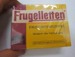 Frugelletten hedelmäkuutiot -tuotepakkaus