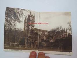 Westminster Abbey - a Photochrom Midget View Book -matkamuistokirjanen