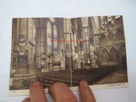 Westminster Abbey - a Photochrom Midget View Book -matkamuistokirjanen