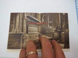 Westminster Abbey - a Photochrom Midget View Book -matkamuistokirjanen