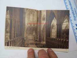 Westminster Abbey - a Photochrom Midget View Book -matkamuistokirjanen