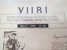 Viiri 1940 nr 1 Neovius Oy asiakaslehti