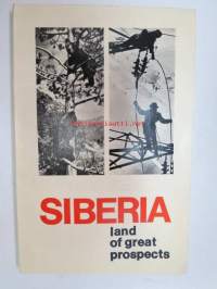 Siberia -  Land of great prospects -neuvostoliittolainen Siperia-kuvaus &quot;Suurten mahdollisuuksien maa&quot;