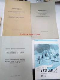 Helsingin kaupungin vesilaitoksen määräyksiä vesijohtojen rakentamisesta (Föreskrifter för utförande av vattenledningar) 1927, Ohjesääntö ja taksa