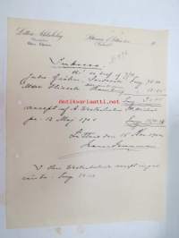 Littois Aktiebolag, Littois, (Littoinen), 15.11.1902 -asiakirja