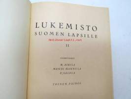 Lukemisto Suomen lapsille II (Kuvitus Rudolf Koivu ja Martta Wendelin, jolta 3 kokosivun värikuvaa)