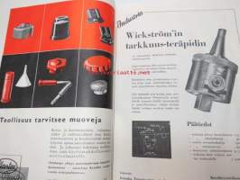 Tehostaja 1947 nr 5 / Teollisuuden Työteholiiton lehti, pyrittiin tuotannon järjestelyn ja tehokkuuden parantamiseen, esittelee työtapoja /menetelmiä, koneita