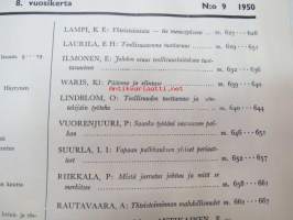 Tehostaja 1947 nr 5 / Teollisuuden Työteholiiton lehti, pyrittiin tuotannon järjestelyn ja tehokkuuden parantamiseen, esittelee työtapoja /menetelmiä, koneita