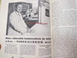 Tehostaja 1947 nr 5 / Teollisuuden Työteholiiton lehti, pyrittiin tuotannon järjestelyn ja tehokkuuden parantamiseen, esittelee työtapoja /menetelmiä, koneita