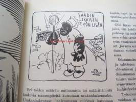 Tehostaja 1947 nr 5 / Teollisuuden Työteholiiton lehti, pyrittiin tuotannon järjestelyn ja tehokkuuden parantamiseen, esittelee työtapoja /menetelmiä, koneita