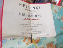 Helsinki opaskartta 1 : 18 000 Helsingfors guidekarta 1965
