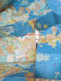 Helsinki opaskartta 1 : 18 000 Helsingfors guidekarta 1965