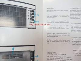 DUX DX 6322 radio -käyttöohjekirja, bruksanvisning, brugsanvisning