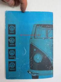 Volkswagen Transporter Betriebsanleitung ausgabe August 1963 -käyttöhjekirja saksaksi, kopio