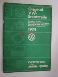 Original VW-Ersatzteile 1974 VW 1200/1300 - Genuine VW Parts - Pièces Détachées VW d´origine - Ricambi Originali Volkswagen, Repuestos Legítimos VW