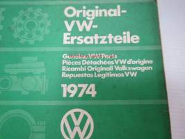 Original VW-Ersatzteile 1974 VW 1200/1300 - Genuine VW Parts - Pièces Détachées VW d´origine - Ricambi Originali Volkswagen, Repuestos Legítimos VW