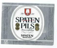 Spaten Pils   -  olutetiketti