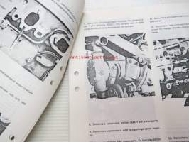 Volvo Penta MD21A - MD32A AQD21A - AQD32A marina dieselmotorer verkstadshandbok, korjaamokäsikirja ruotsiksi, kopio