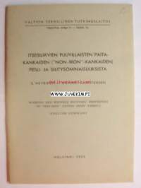 Itsesiliävien puuvillaisten paitakankaiden (&quot;non-iron&quot;-kankaiden) pesu- ja silitysominaisuuksista