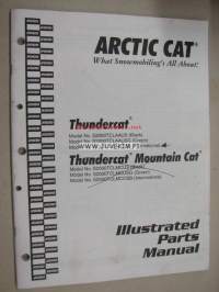 Arctic Cat Thundercat, Thundercat Mountain Cat Illustrated part manual -varaosaluettelo