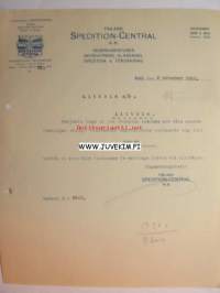 Finland Spedition -Central A.-B. Åbo/Turku 8.12.1922