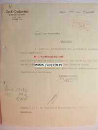 Orell Osakeyhtiö Kangaskauppa Viipuri 28.8.1933