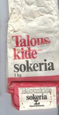 Talous kidesokeria  1 kg - tyhjä  tuotepakkaus