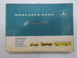 Mercedes-Benz Kundendienstheft, Service booklet, Carnet de Service, Service boekje, Service-haefte, Servicehäfte -huoltokirja / huoltolipukevihko, alunperin auton