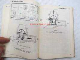 Mercedes-Benz Tabellenbuch Lastwagen und Omnibusse Werk Mannheim Ausgabe 1966 -taulukkokirja, suomenkielinen sisällysluettelo