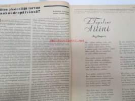 Kotiliesi 1935 nr 2 tammikuu. kansi Martta Wendelin.  Runsaasti kuvia, mainoksia  ja artikkeleja. Vuoden 1935 ajankuvaa. Rauman pitsinnyplääjät