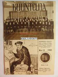 Radiokuuntelija 1945 nr 13