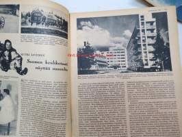 Kotiliesi 1937 nr 20 lokakuu, Kansi Martta Wendelin, Ajankuvaa, muotia (mm.  Riihimäen Lasin Kuulto, SILO -kerrasto sekä KAVE-kengät)  ja ruokaohjeita.