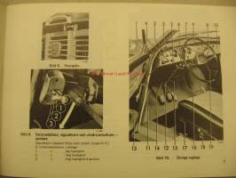 Saab V4 instruktionsbok  åm. 1969