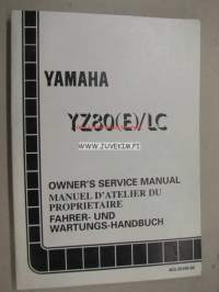 Yamaha YZ80(E)/LC owner´s service manual -käyttäjän huolto-ohjekirja englanniksi