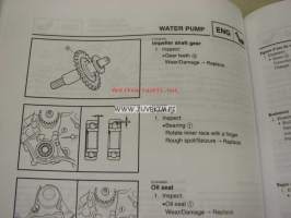 Yamaha YZ125(S)/LC owner´s service manual -huolto-ohjekirja englanniksi