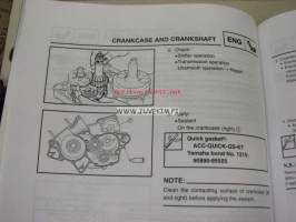 Yamaha YZ125(S)/LC owner´s service manual -huolto-ohjekirja englanniksi