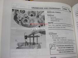 Yamaha YZ250(J)/LC owner´s service manual -huolto-ohjekirja englanniksi