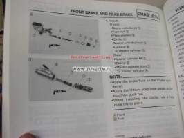 Yamaha YZ250(J)/LC owner´s service manual -huolto-ohjekirja englanniksi
