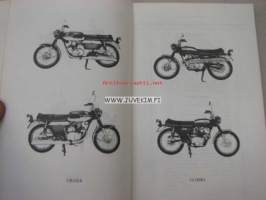 Honda CD125K3 CB125K3 CB125AK3 CL125K3 parts list -varaosaluettelo englanniksi