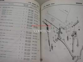 Honda 90 Sport S90 parts list -varaosaluettelo englanniksi