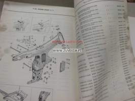 Honda S90 S90A S90ZK1 CL90 I CL90 II CL90ZK1 parts list -varaosaluettelo englanniksi