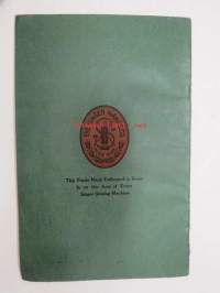 Instructions for using Singer sewing machines of class 72W Hemstich -ompelukone käyttöohjekirja englanniksi