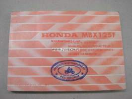 Honda MBX125F owner´s manual -omistajan käsikirja englanniksi