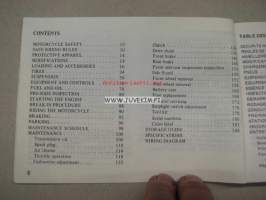 Honda MBX125F owner´s manual -omistajan käsikirja englanniksi